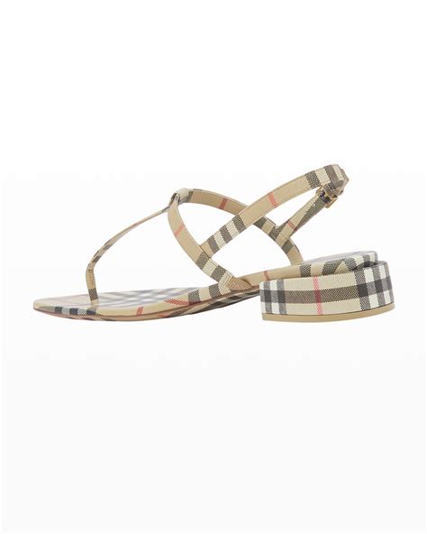 burberry emily|Burberry Emily Check Slingback Thong Sandals .